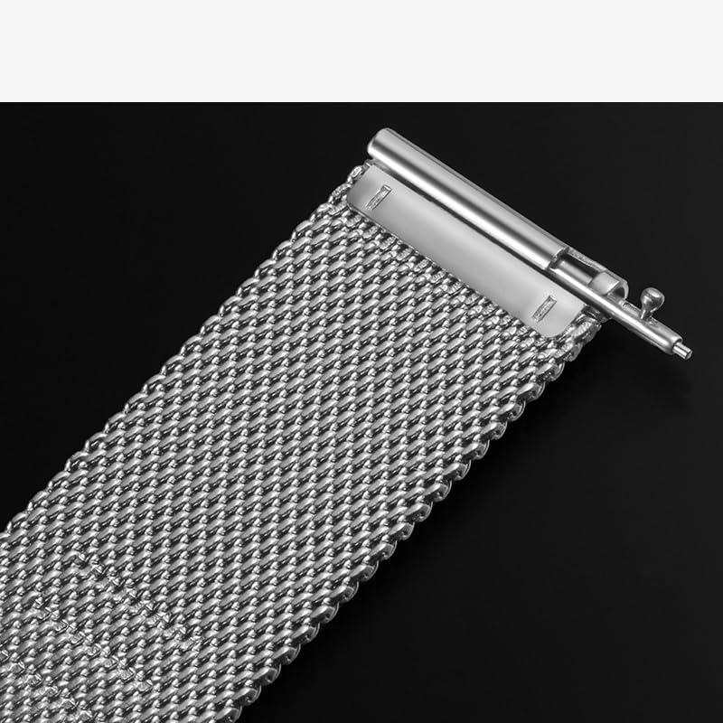 Bracelet maille mesh 20mm réglable interchangeable pour montre