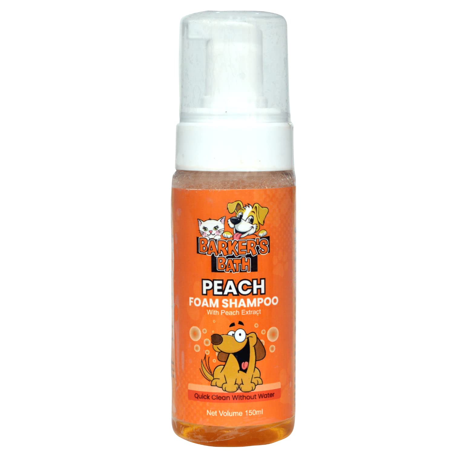 Barkers Bath Pet Friendly Waterless Foam Shampoo for Dogs & Cats || Pet Grooming Dry Foam Tearless Shampoo for Cleaning, Conditioning, Detangling & Moisturizing– 150 ml (Peach) (B0BJF4TZ8N) Amazon Price History, Amazon Price Tracker