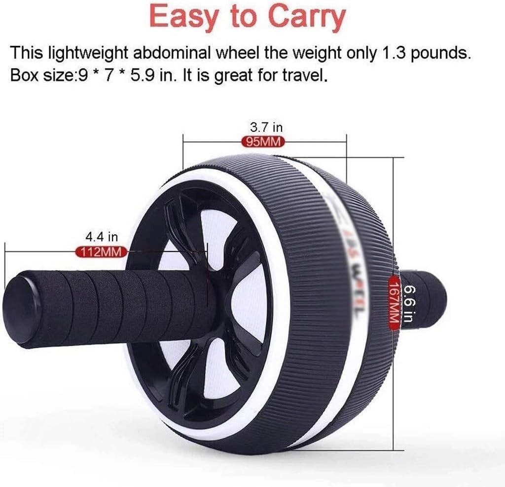 Abdominal Muscle Wheel,Roller Wheel for Abs Workout Carver Abdominal Exercise Equipment with Knee Pad