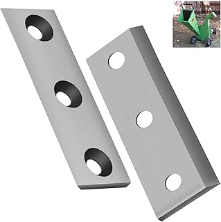 ZHONGXIA 2 Pack 4.15“L x 1.33”W Wood Chipper Shredder Mulcher Industrial Replacement Blade/Knives Set, Compatible with Bot...