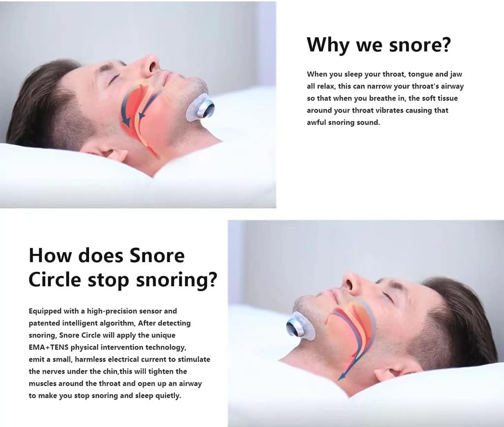 Upgrade Smart Snore Stopper Device Anti-Snoring Devices Comfortable Natural Solution Snore Stopper, Most Effective Anti Devices Sleep Aid Reducing Aids : Health & Household