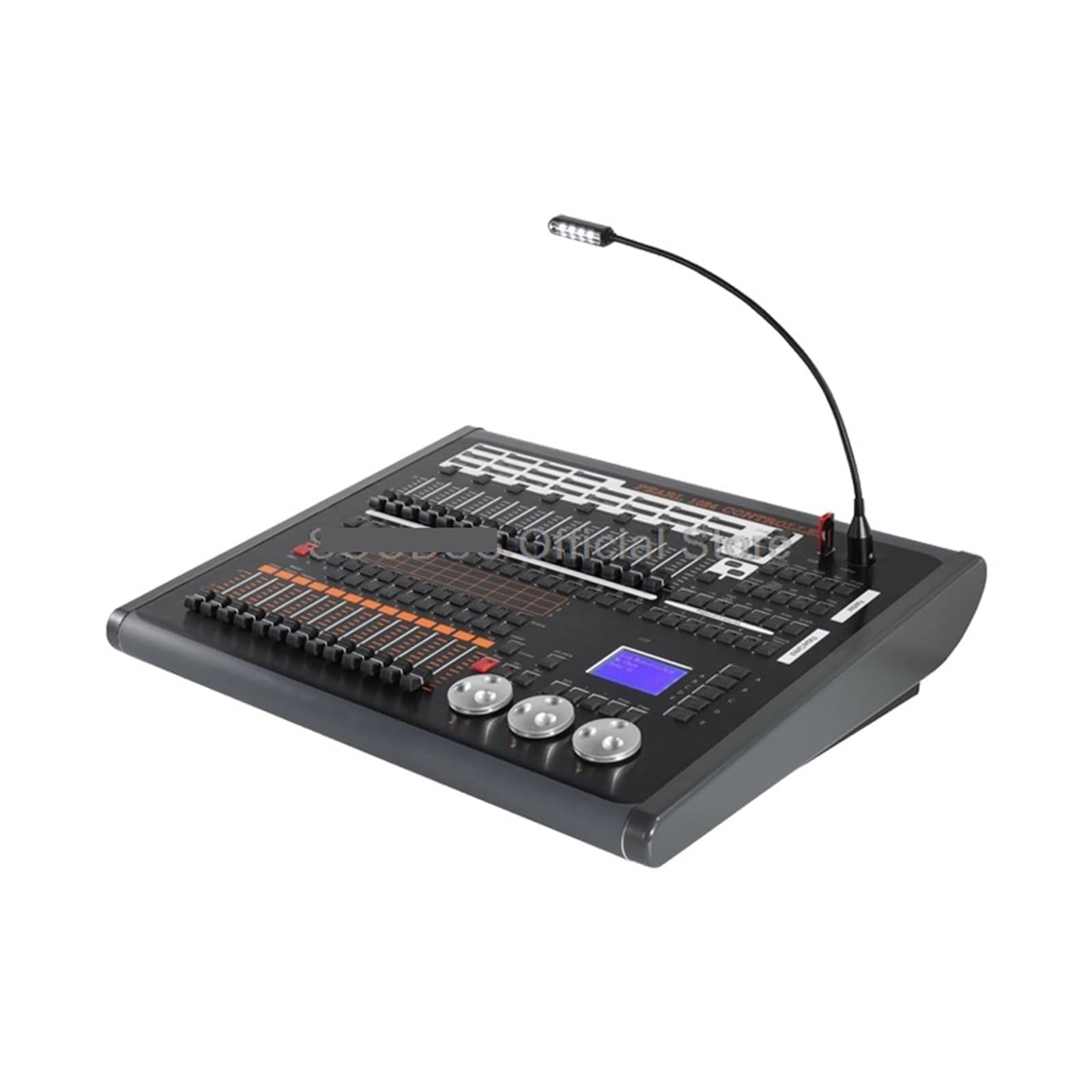 Kontroler DMX, ny kontroler oświetlenia scenicznego, ruchoma głowica świetlna, sterowanie DMX, konsola oświetleniowa, konsola świetlna z ruchomą głowicą, do baru na imprezę dyskotekową(Chrome)