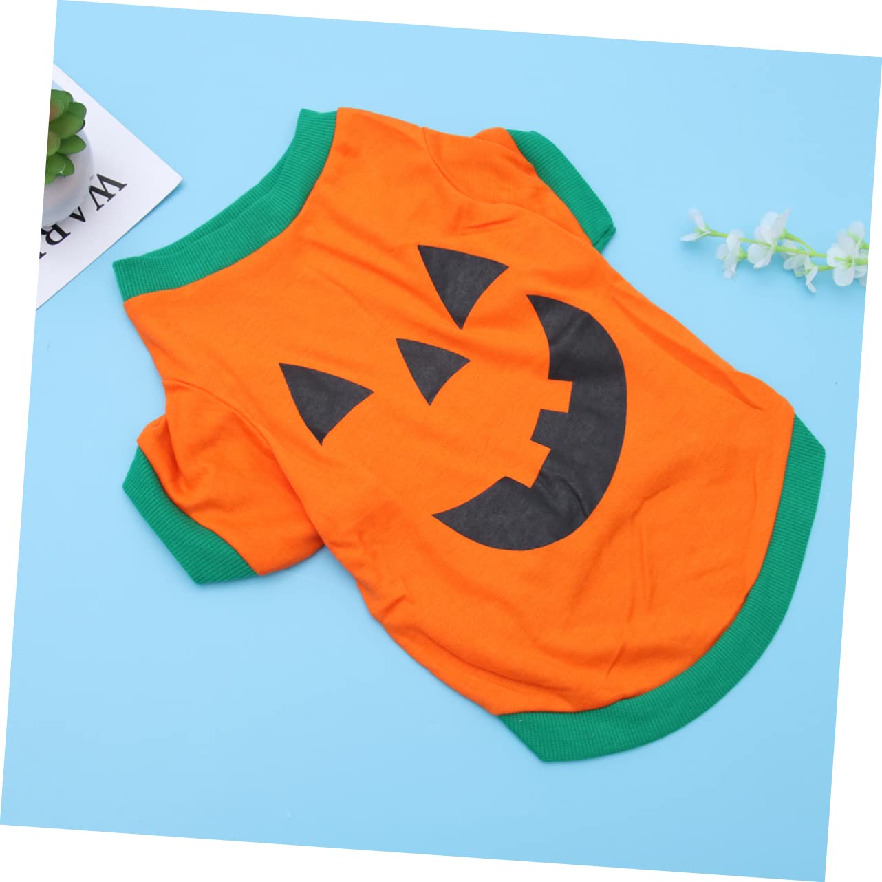 BESTonZON 3 Vestiti Zucca Per Animali Domestici Top Zucca Per Camicia Animali Domestici Halloween Costume Da Compagnia Halloween Costume Da Cane