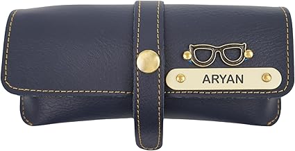 YOUR GIFT STUDIO Customised Nexon Leather Glasses Cover for Men and Women | Personalised Eyewear Case | Specs Case Organizer Box Gift for Birthday Anniversary Wedding Men & Women