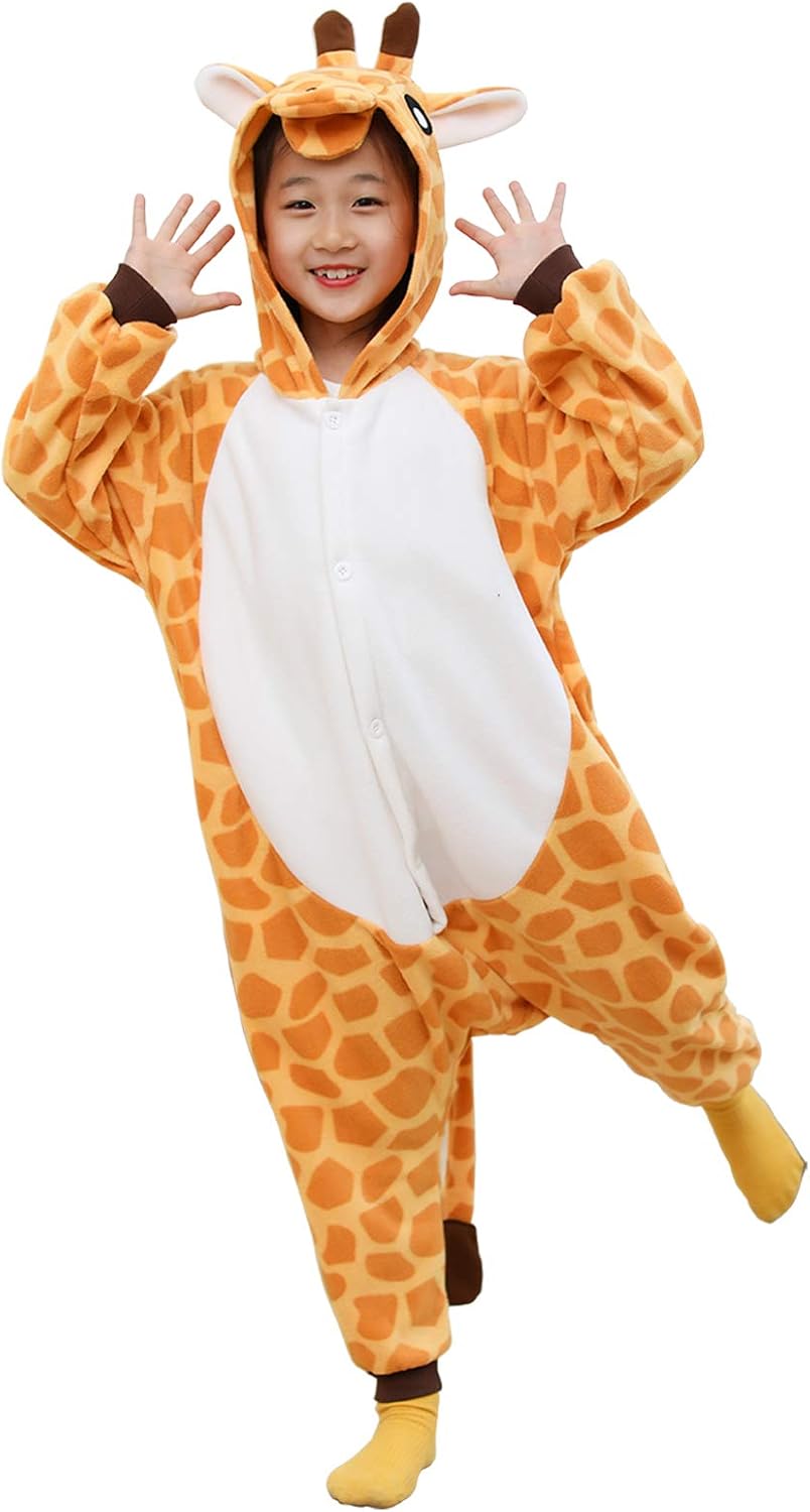 Kids Animal Onesie Pajamas Cosplay Costume Halloween Sleepwear - Image 3