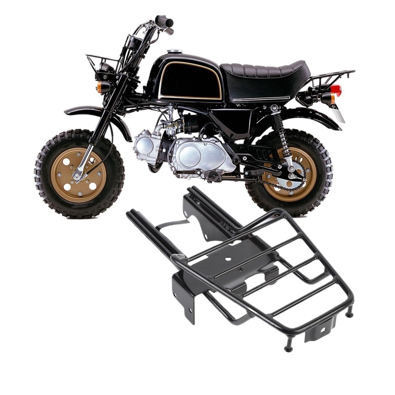 Portaequipajes Trasero Moto Reemplazo del Soporte Portaequipajes Trasero De La Motocicleta para Monkey Z50 Z50J Skyteam Z50A Suministros Accesorios