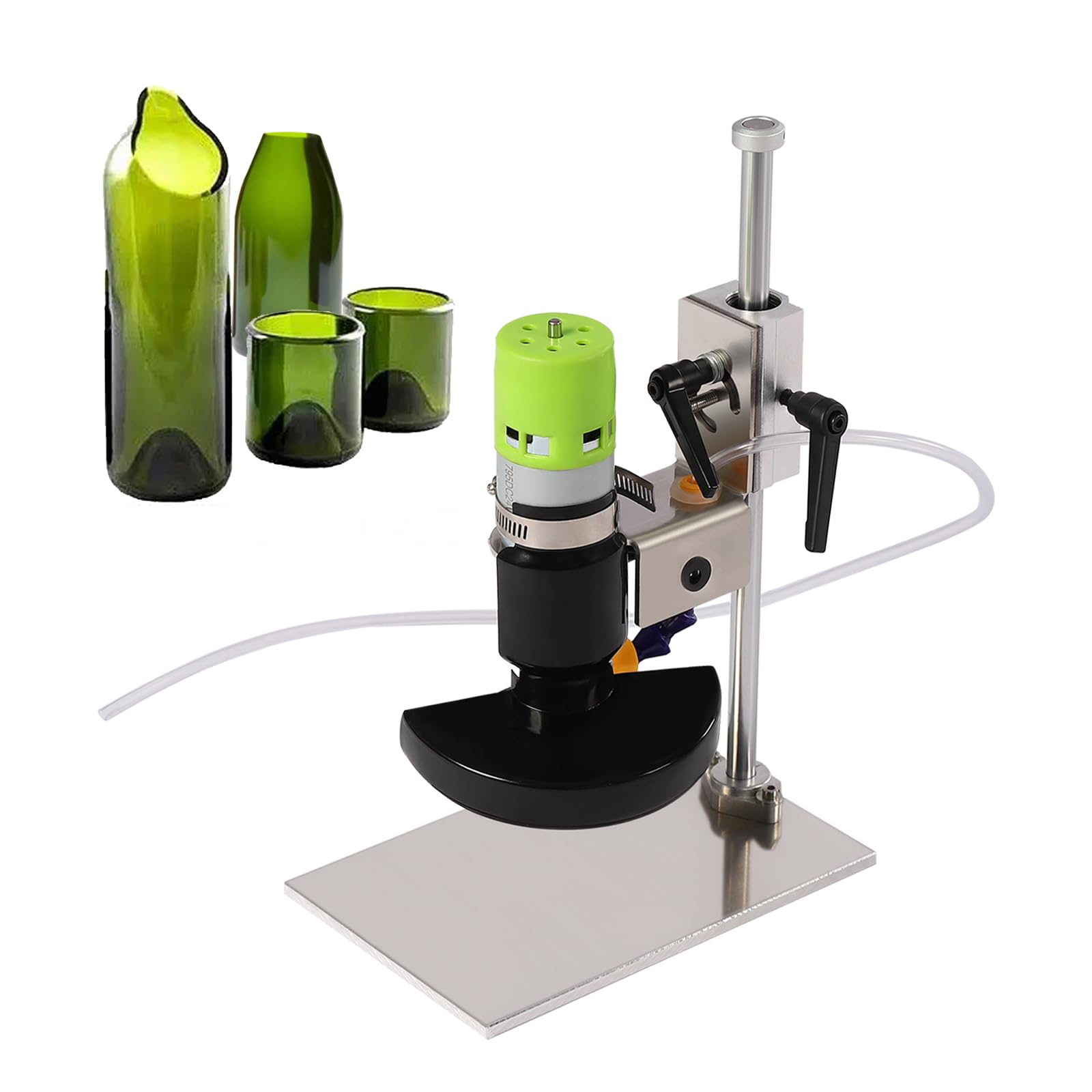 Glass Bottle Cutter, 150W 6000R/Min Electric Bottle Cutting Machine DIY Wine Bottle Cutter Tool Kit with Adjustable Speed for Round/Square/Irregular Glass or Ceramic Bottles