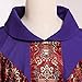 BLESSUME Priest Celebrant Chasuble Catholic Church Father Purple Mass Vestments Robe