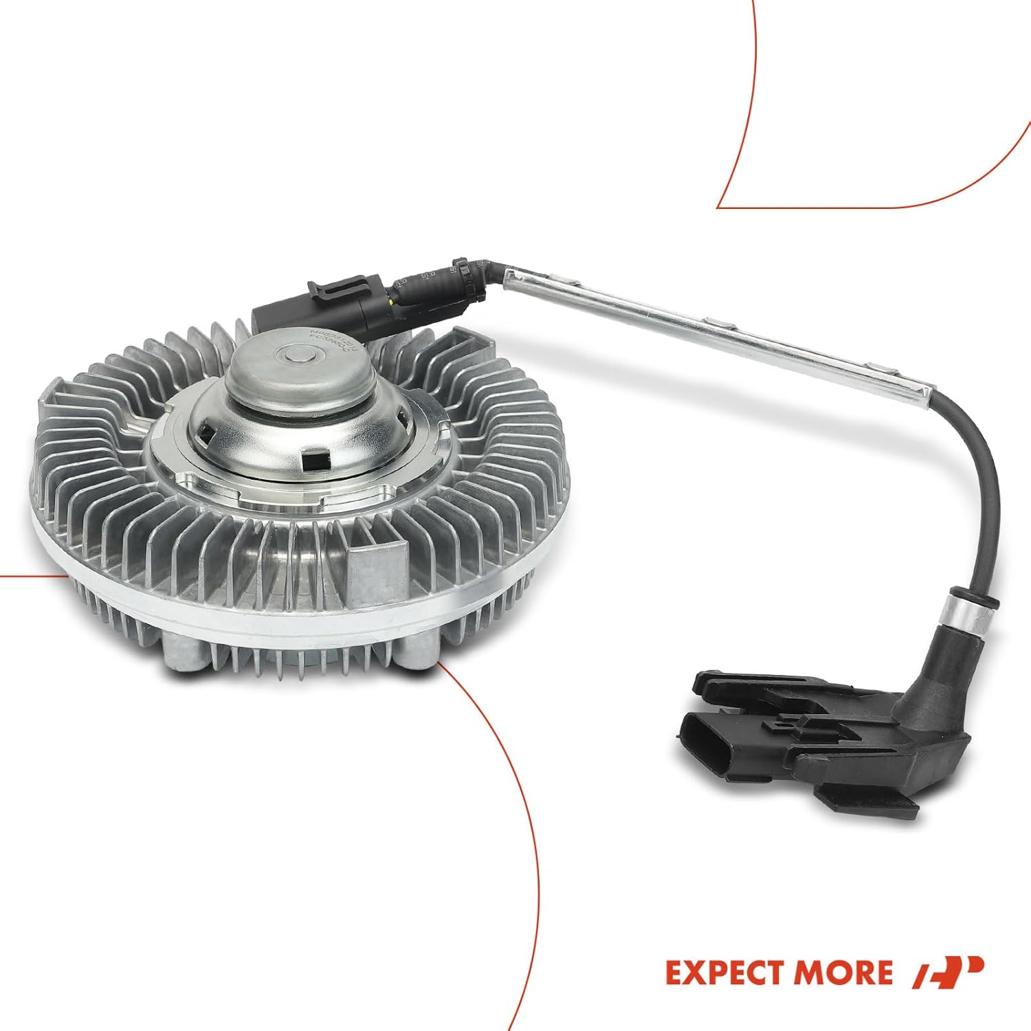 A-Premium Electronic Radiator Cooling Fan Clutch Compatible with Ford F-250 Super Duty, F-350 Super Duty, F-450 Super Duty, F-550 Super Duty, 2008-2010, 6.4L, Turbocharged Only