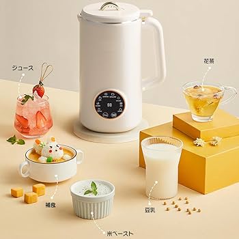 Amazon | 「800ml/1000ml大容量・12時間予約」 MACOLAUDER 豆乳