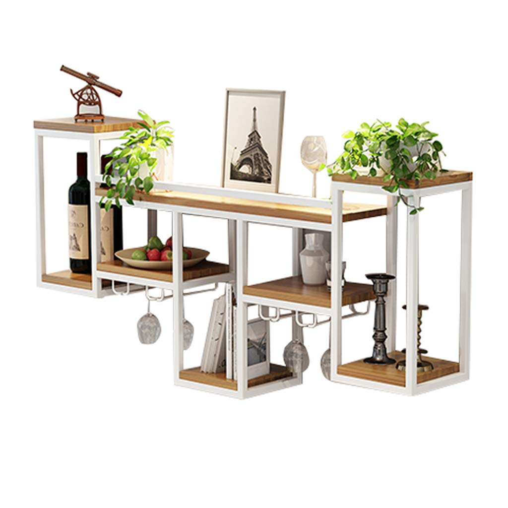 Porte-bouteilles mural LUNEZY et verres pour optimiser le rangement cuisine