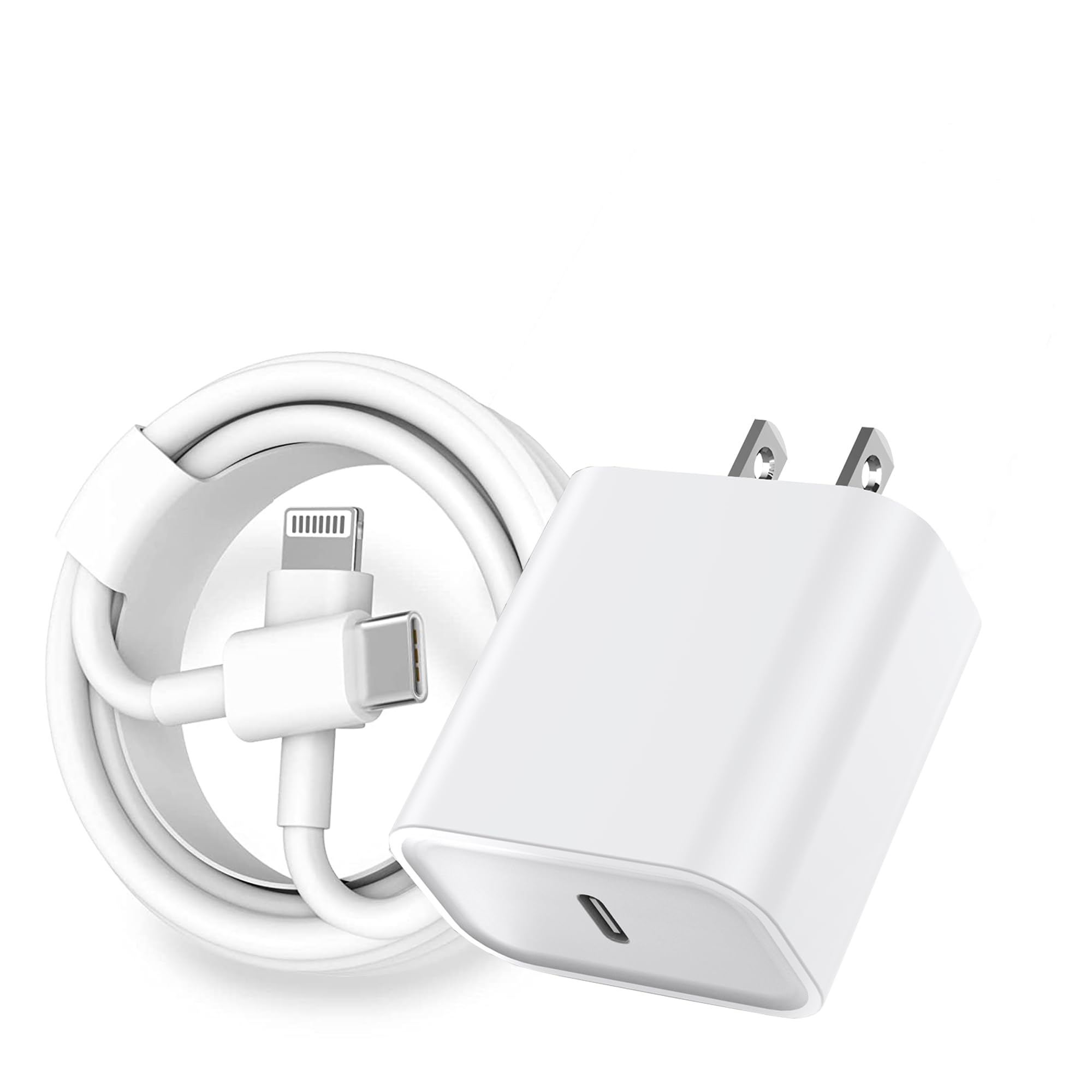 iPhone Charger Fast Charging,PD i Phone USB C Wall Charger Block i Phone 14 Fast Charger with 3FT USB C to Lightning Cable Cord, Type-C Power Adapter