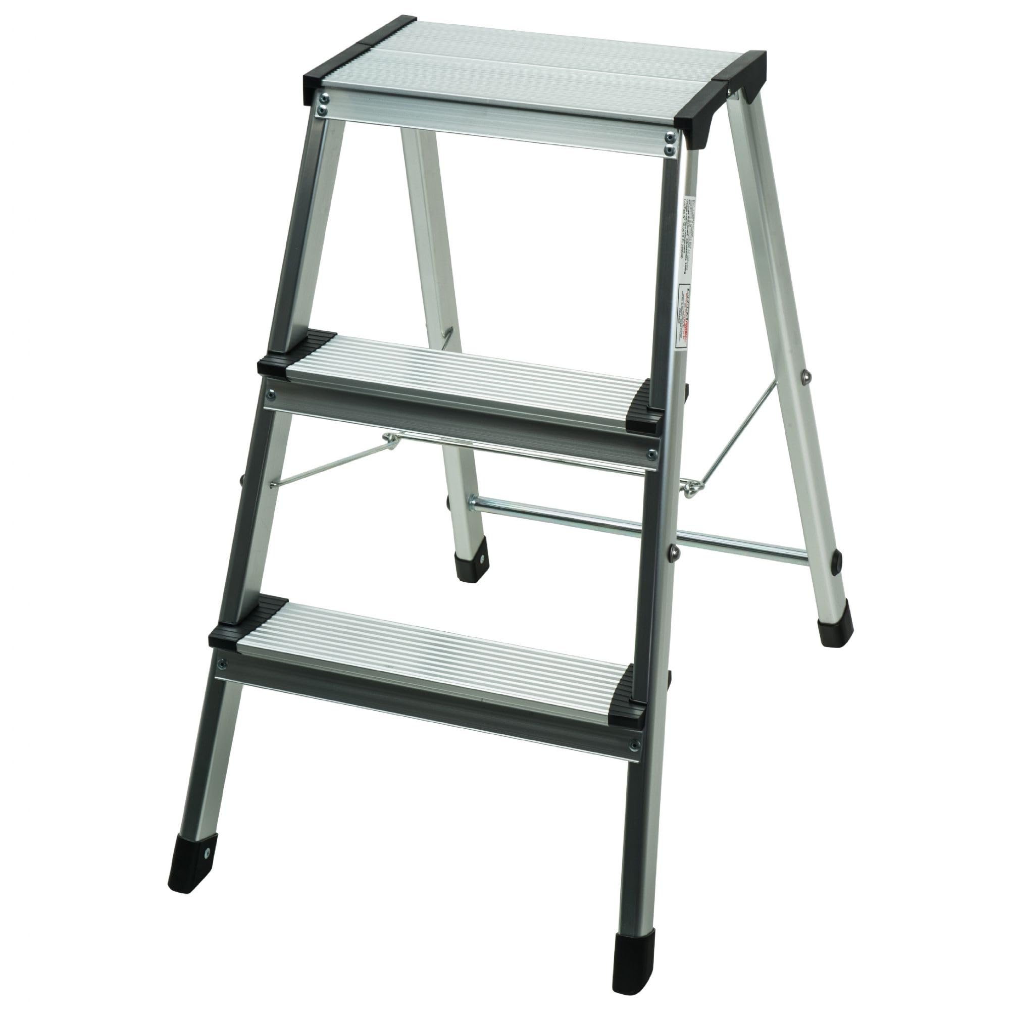 Escalera plegable de aluminio de 3 peldaños WERKA PRO