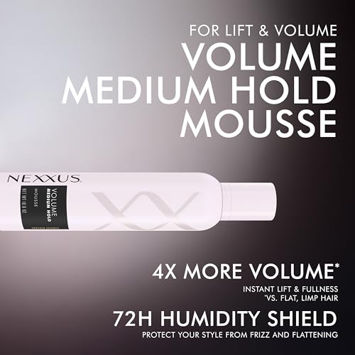 Nexxus Styling Volume Hair Mousse for Medium Hold, 10.6 oz - image 4