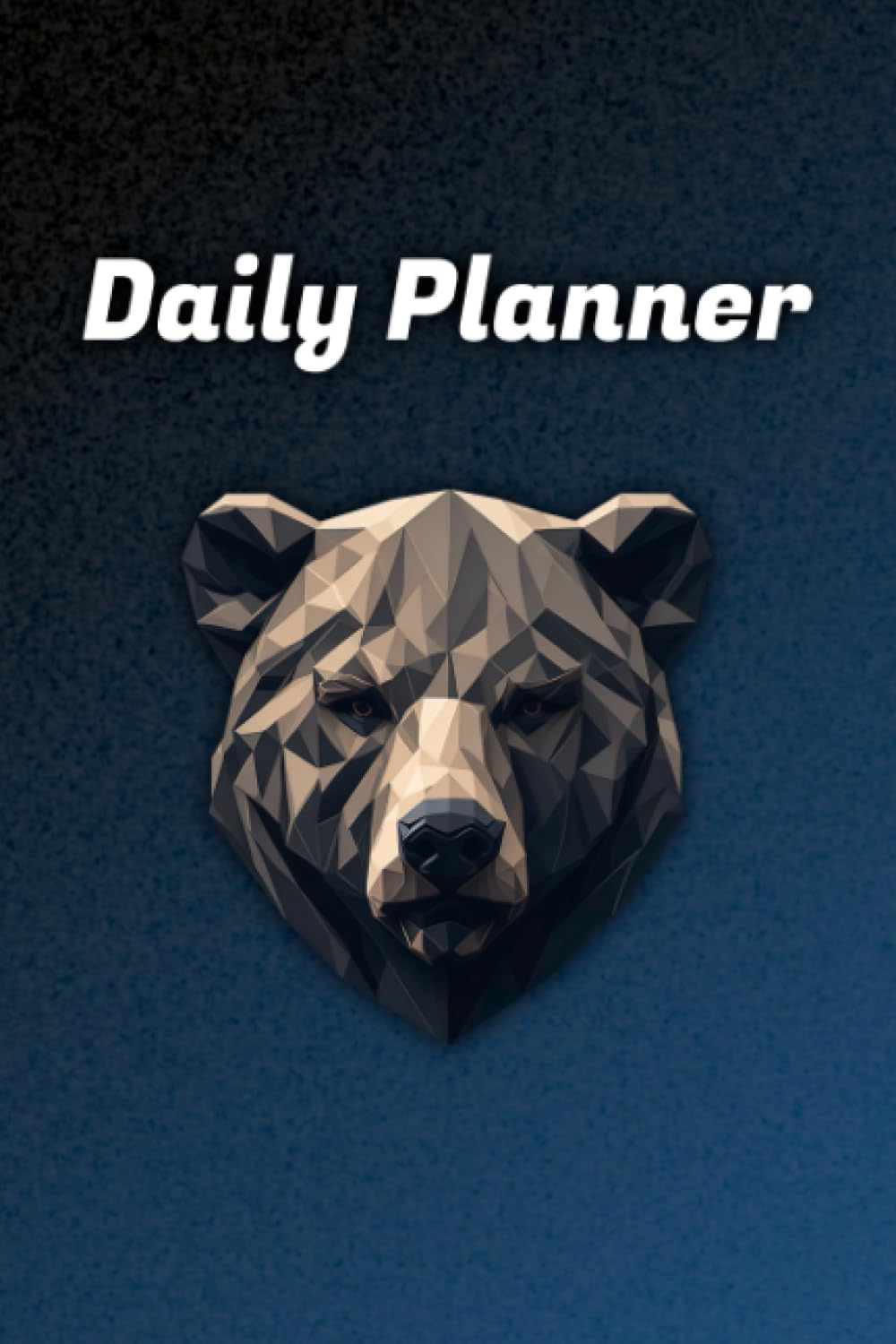 Daily Planner Bear Lowpoly - 15,24x22,86cm - 366 pages