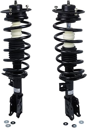 Miniatura 1823 de Detroit Axle - Kit de suspensión delantera de 10 piezas para Chevy Aveo Aveo5 Pontiac G3 Wave 2 Ready Struts Assembly 2 Enlaces de barra