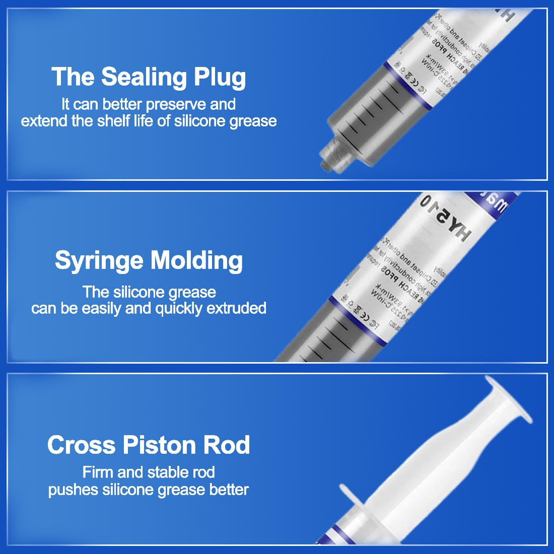4 Pezzi HY-510 Wärmeleitpaste für Kühler, Pasta Termica Compound per Raffreddatori, Kühlkörperpaste Grafikkarte CPU Wärmeleitpaste CPU Wärmeleitpaste PC kühlpaste Leitpaste Thermal Paste