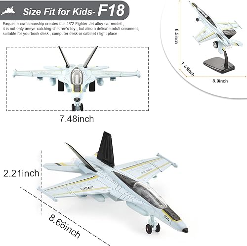 Miniatura 4 de Juguete de avión para niños, paquete de 2, juguetes de avión fundidos a presión para niños, juguete de avión modelo SU35 F18 para niños, chorros de