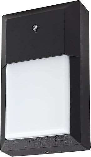 Miniatura 1 de Sunlite 88119 - Lámpara LED de pared para exteriores, 8 pulgadas, para exteriores, comercial y residencial, lámpara de pared de fotocélula del