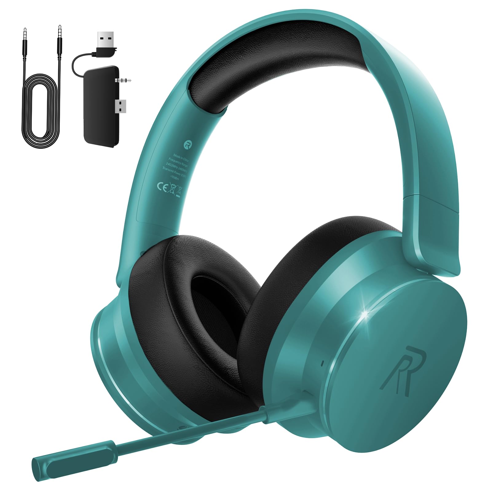 RYR Wireless Gaming Headset BlaGreen