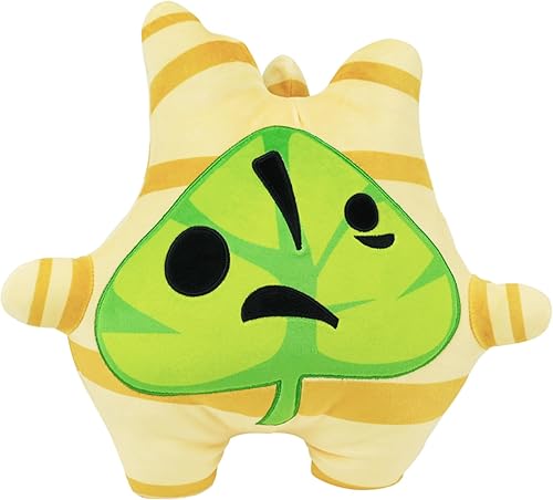 Korok - Almohada de felpa, 11.3 pulgadas, relleno de anime Koroks abrazable, juguete de felpa suave, cojín de espalda suave, lindo juguete, gran