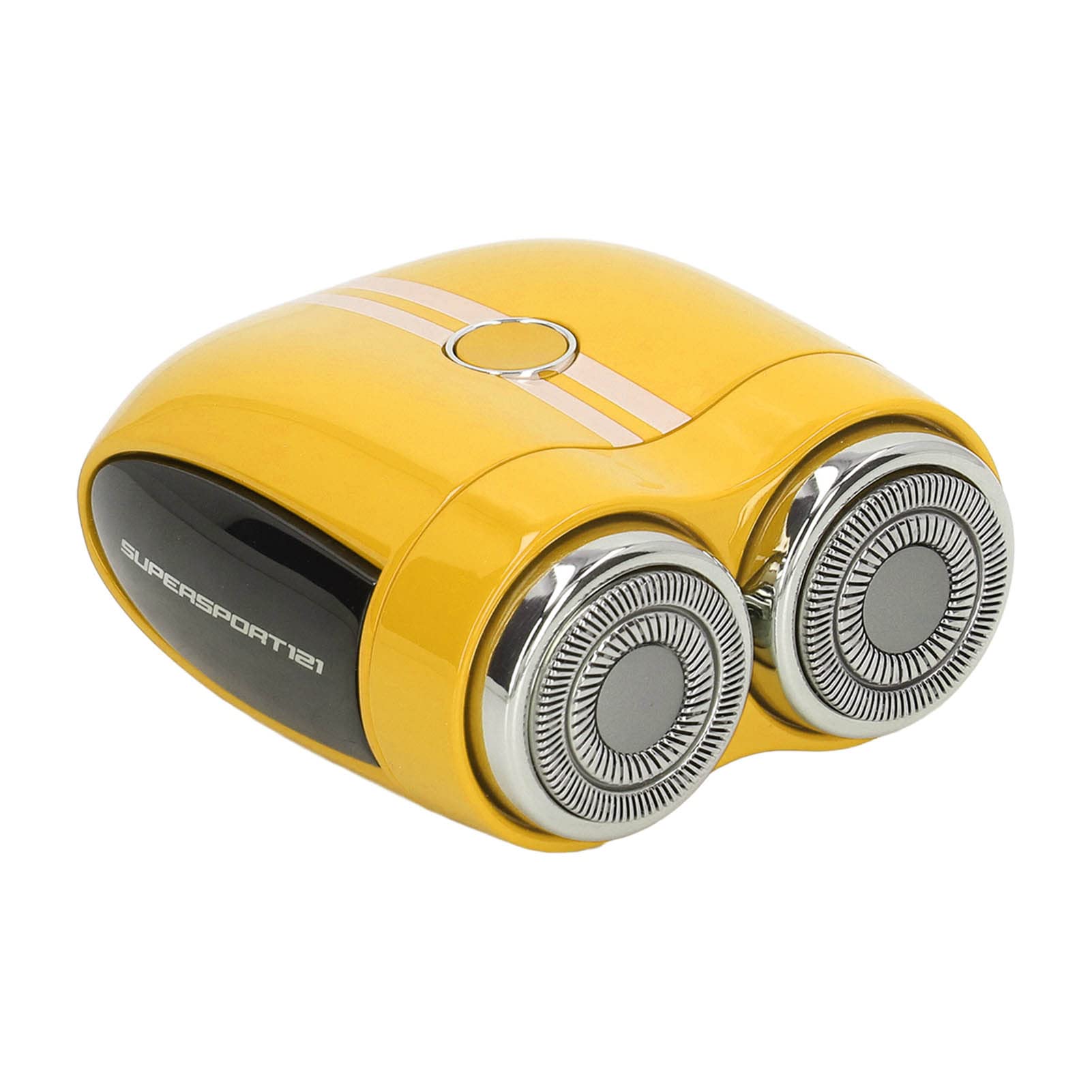 KIMISS Elektrischer Mini-Bartrasierer mit Typ-C-Aufladung, IPX7 Wasserdicht, Gebogenes Klingennetz, Nass- und Trocken-Doppelnutzung, Kompakter Bartschneider für Unterwegs (YELLOW)
