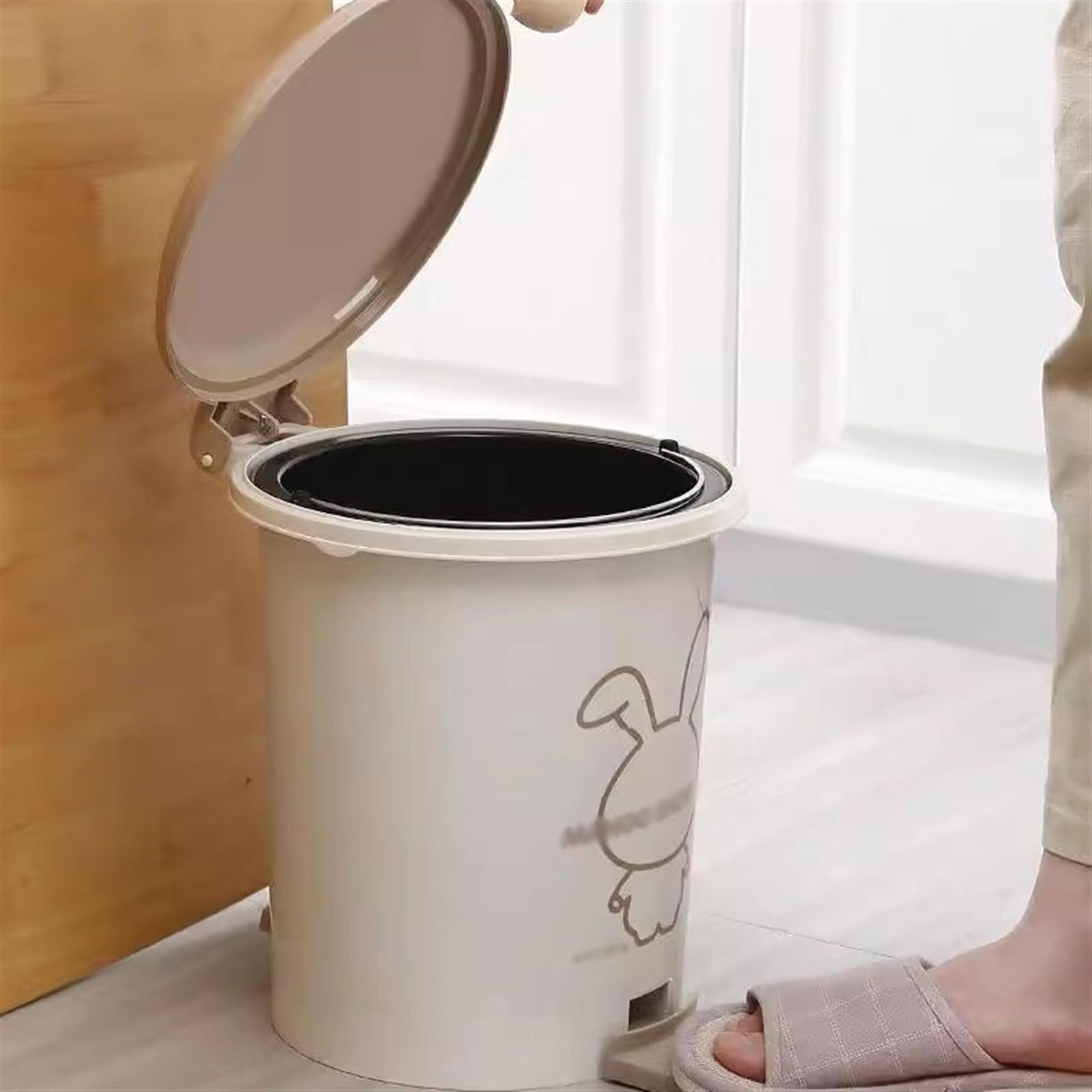 Pattumiera Pattumiera for WC Della Cucina Con Coperchio Cestino(Grande)