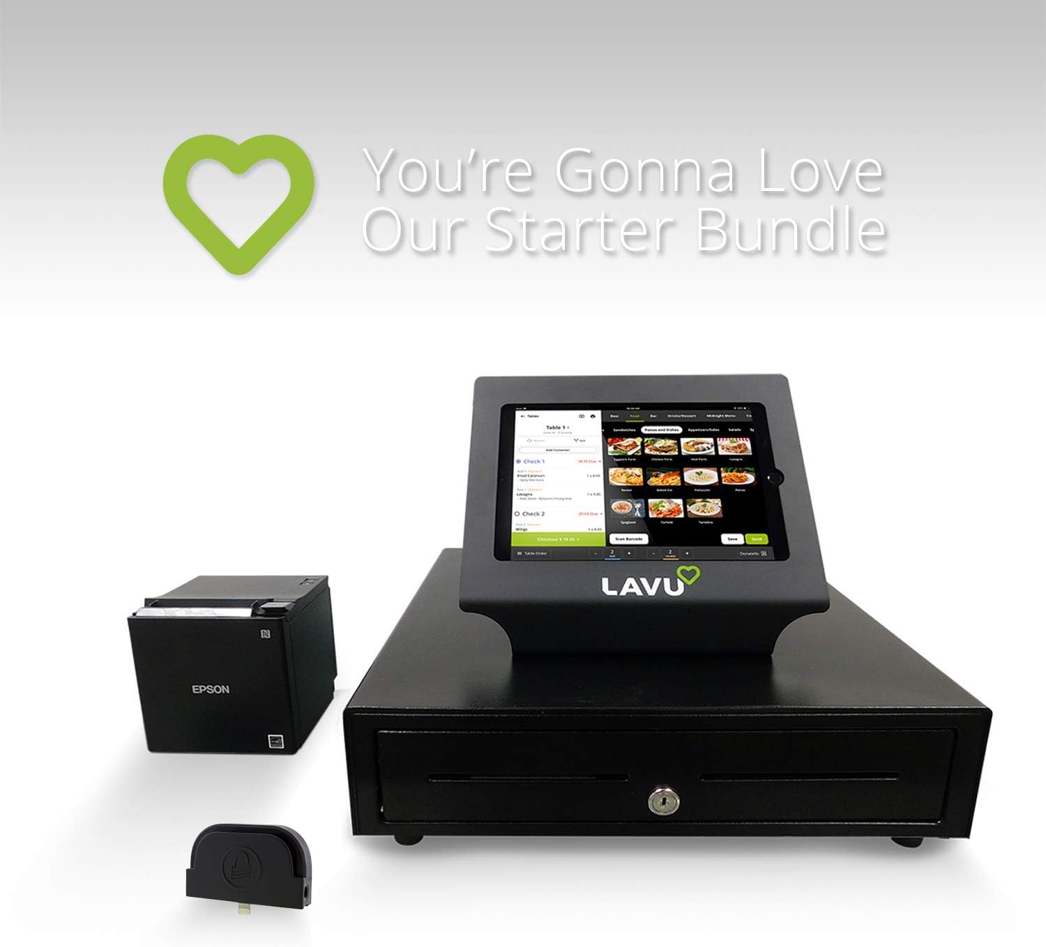 Lavu Restaurant PointofSale Station with iPad, Cash