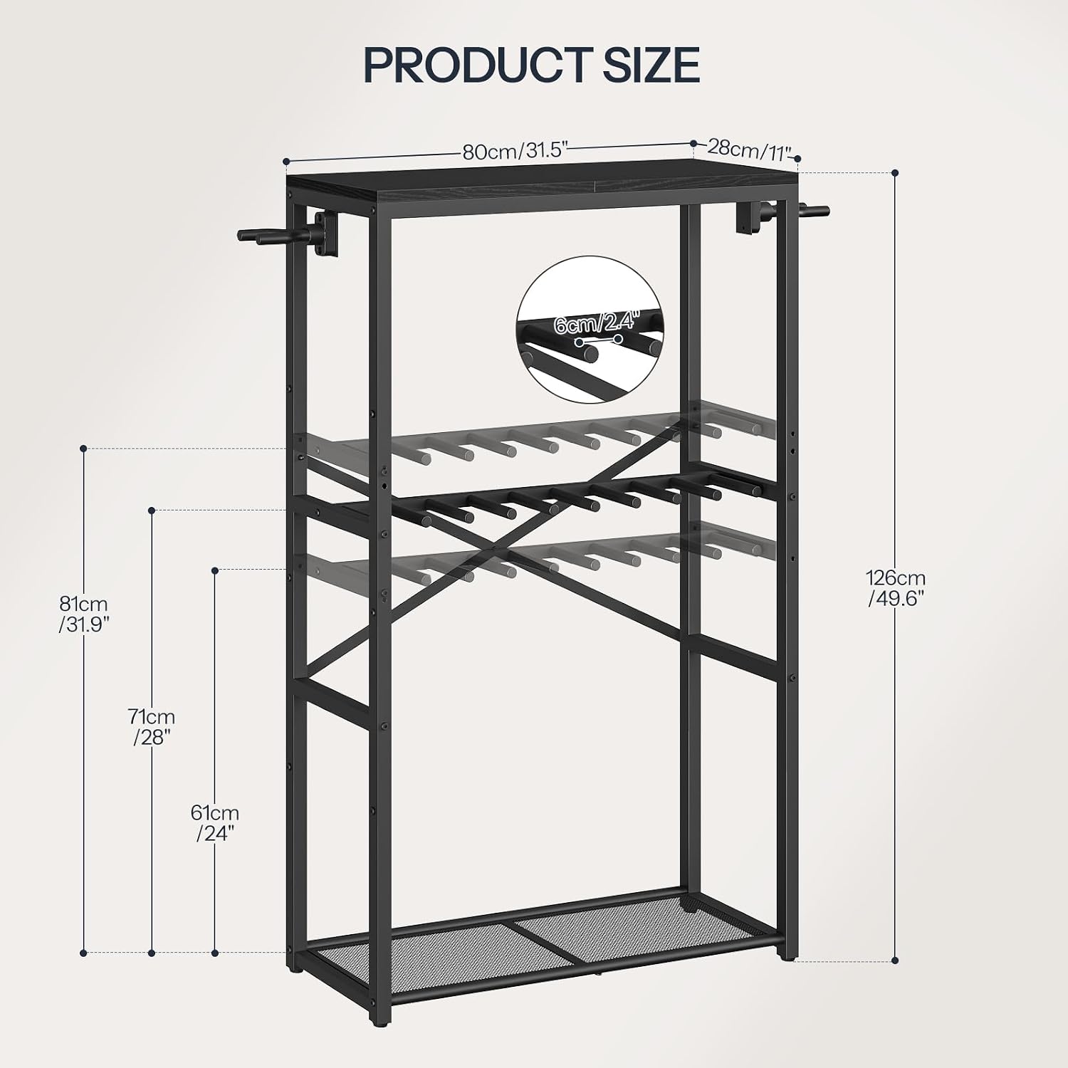 HOOBRO Indoor Gun Racks, Adjustable Heavy Duty Vertical Rifle Rack | Holds 11 Long Guns, Vertical Shotgun Display Stand with Shelf, Floor Standing Gun Rack for Home Garage, Office, Black