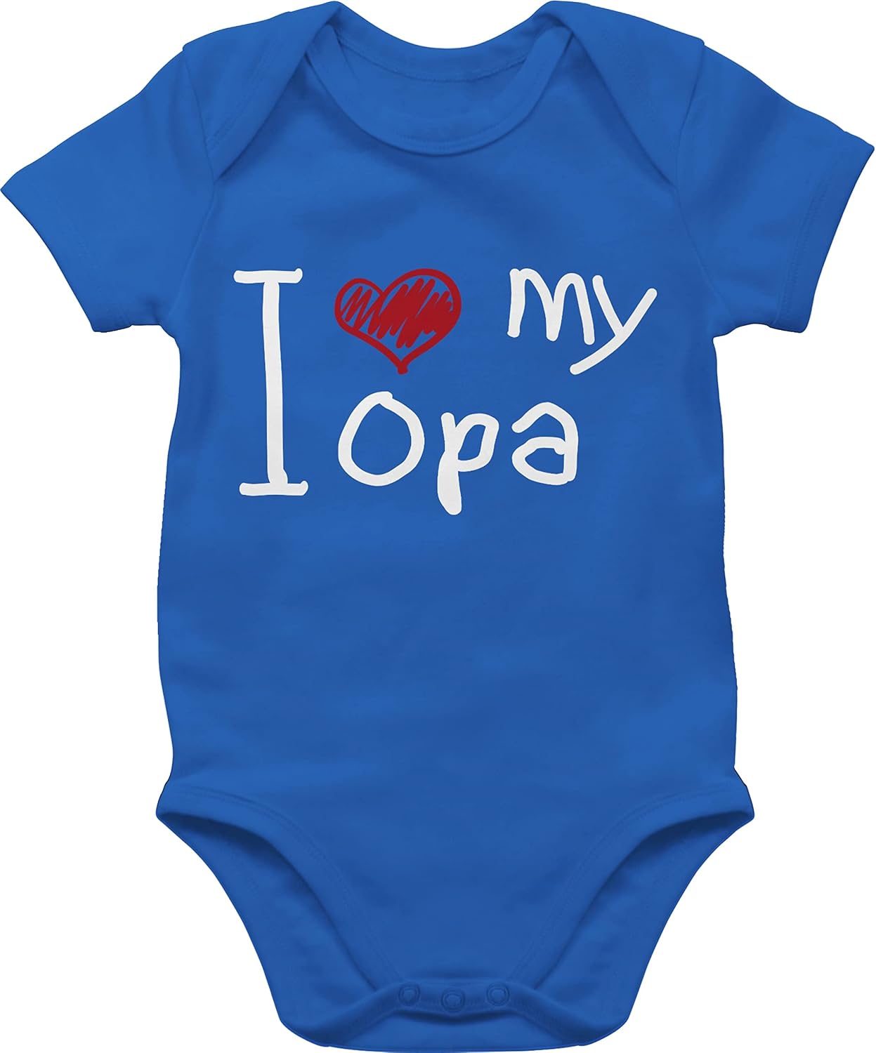 Baby Body Opa Geschenk - I Love My Opa Kurzarmbody 100% Baumwolle