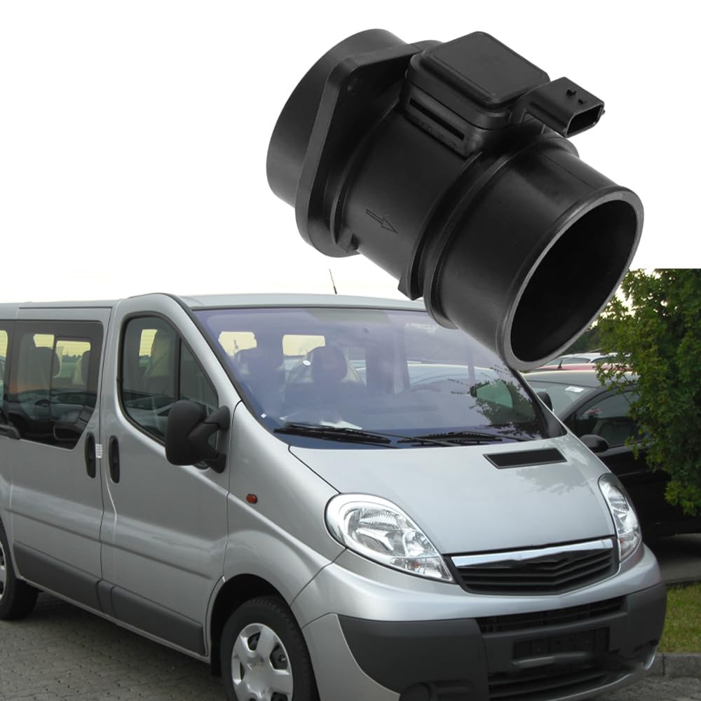 MAF 5WK97020 Sensore di flusso d'aria di massa compatibile con Opel Vivaro, Renault, Opel, Dacia, Duster, Nissan, Qashqai (2010-2013), 1 pezzo
