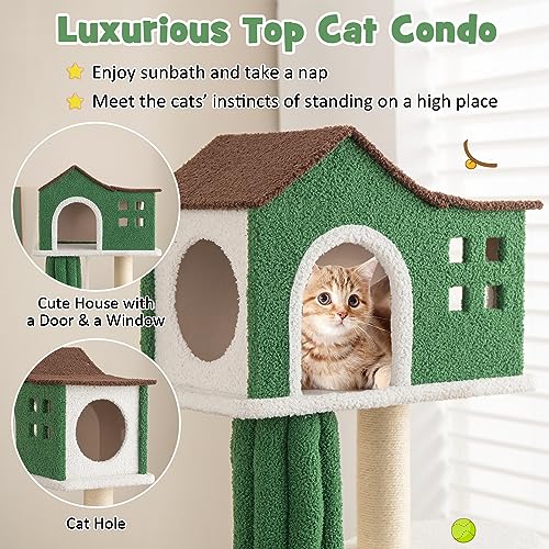 Árbol para gatos interior 7 niveles 61 pulgadas miniatura 5