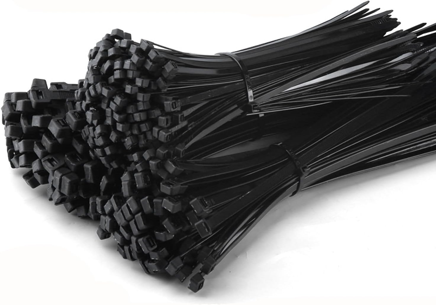 250 Pcs Cable Ties，12 Inch Black Cable Zip Ties, Multi-Purpose Self-Locking Nylon Cable Cord Management, Plastic Wire Ties Perfect for Home,Office,Garden,Workshop (250, 12")