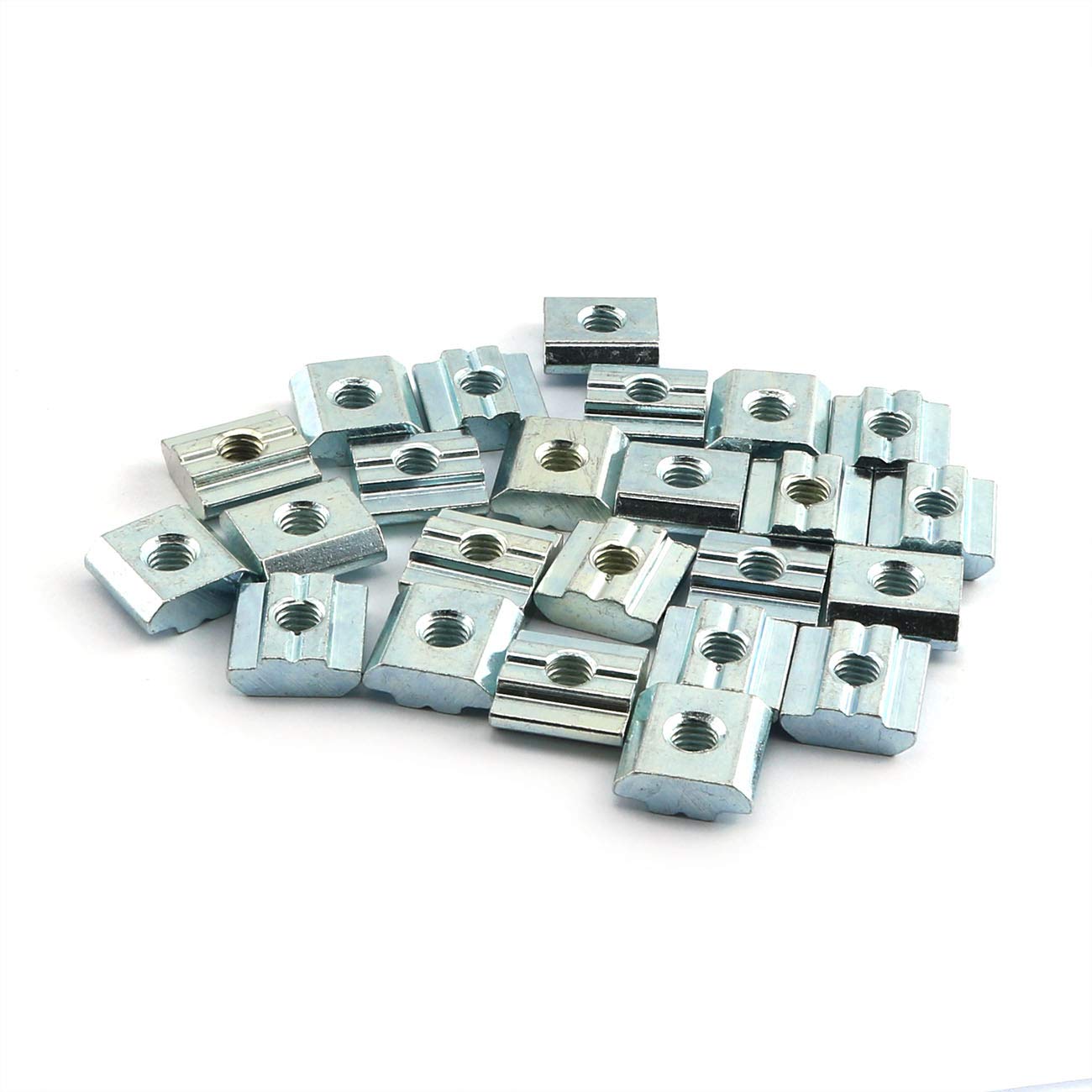 24PCS 20 Series M3 T-Nut Sliding Nut T-Slot Nut for Aluminum Extrusion Profile 2020 Series Slot Groove 6mm