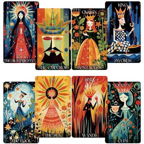 Tzxamsez Wonderland Tarot Deck, Tarot Cards for Beginners, Fortune Telling Cards