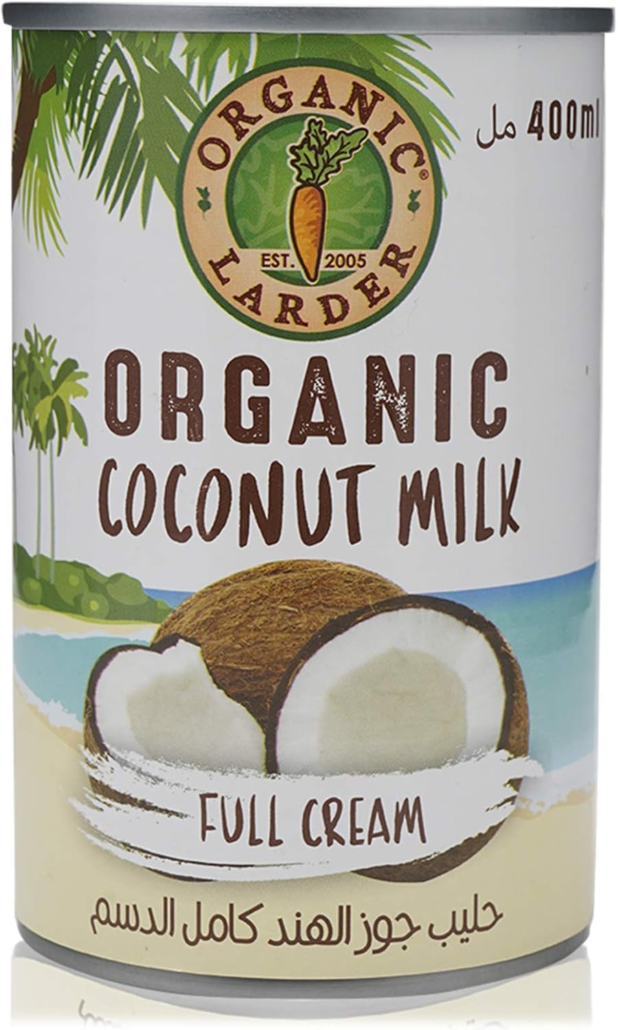 Organic Larder Coconut Milk Full Cream, 400 ml