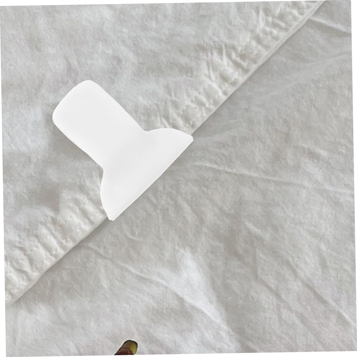 Bettlaken-Clips, Quilt-Fixer-Knopf, 4 Stück, Blechschaum, weiße Quilt-Befestigungselemente, Quilt-Befestigungsclips, Bettdecken-Steppdecken-Befestigungselemente