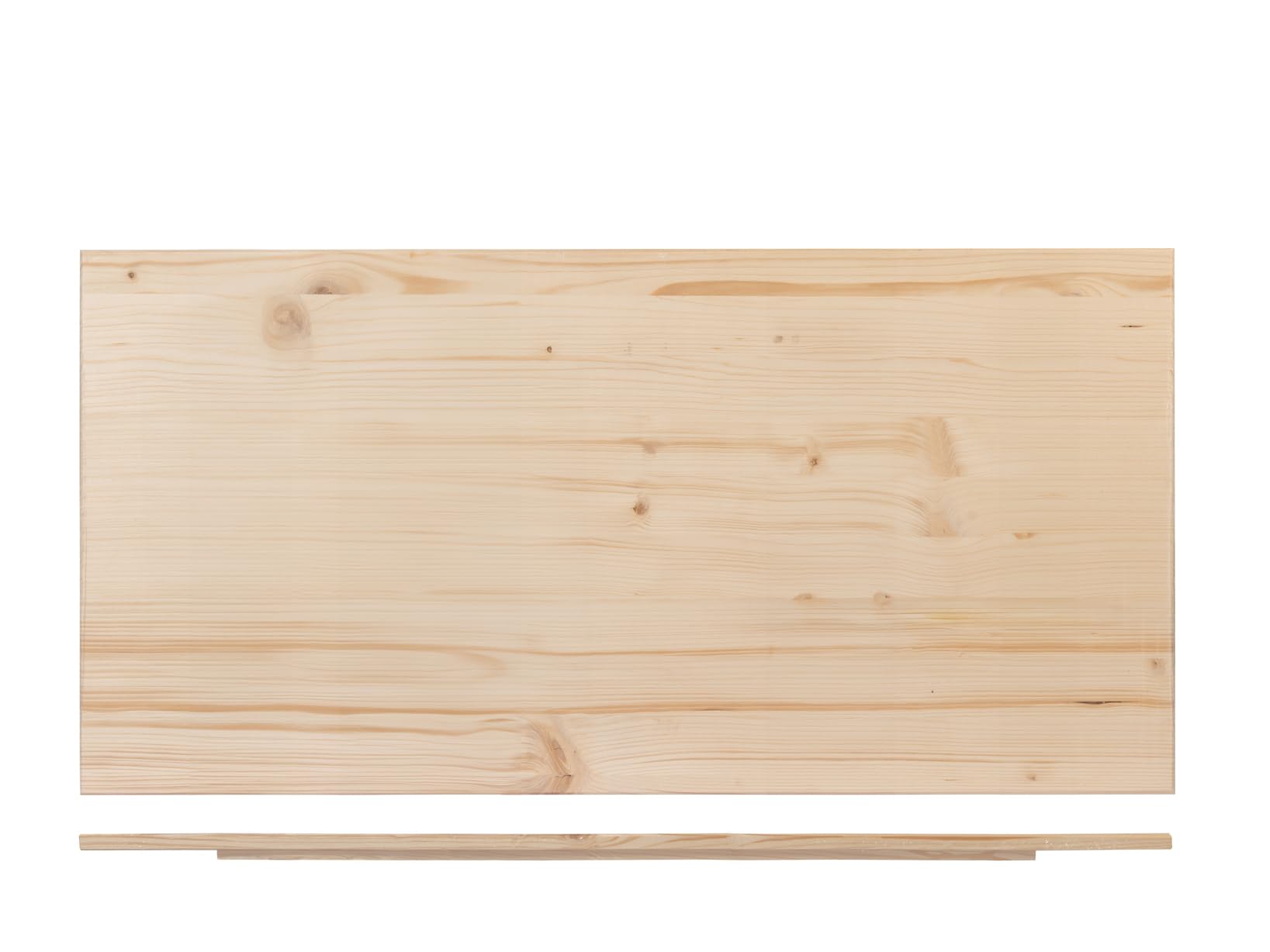 Home – Tavola Pasta in Legno Massello, 120x60 cm, Robusta e Stabile, con Gradino e Rinforzi Laterali