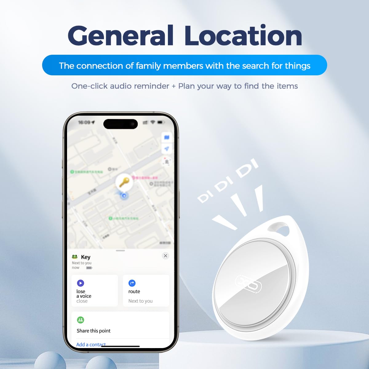 Paquete de 2 rastreadores Bluetooth con A-pple Find My (solo i-OS), localizador inteligente de artículos, seguimiento impermeable para cartera de mascotas, mochila, equipaje de perro