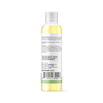 Nutricost Essentials Organic Cold Pressed Castor Oil (8 oz)