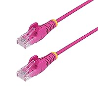 StarTech.com Cavo Ethernet CAT6 Rosa da 15m; Patch UTP con Plug RJ45 Antigroviglio