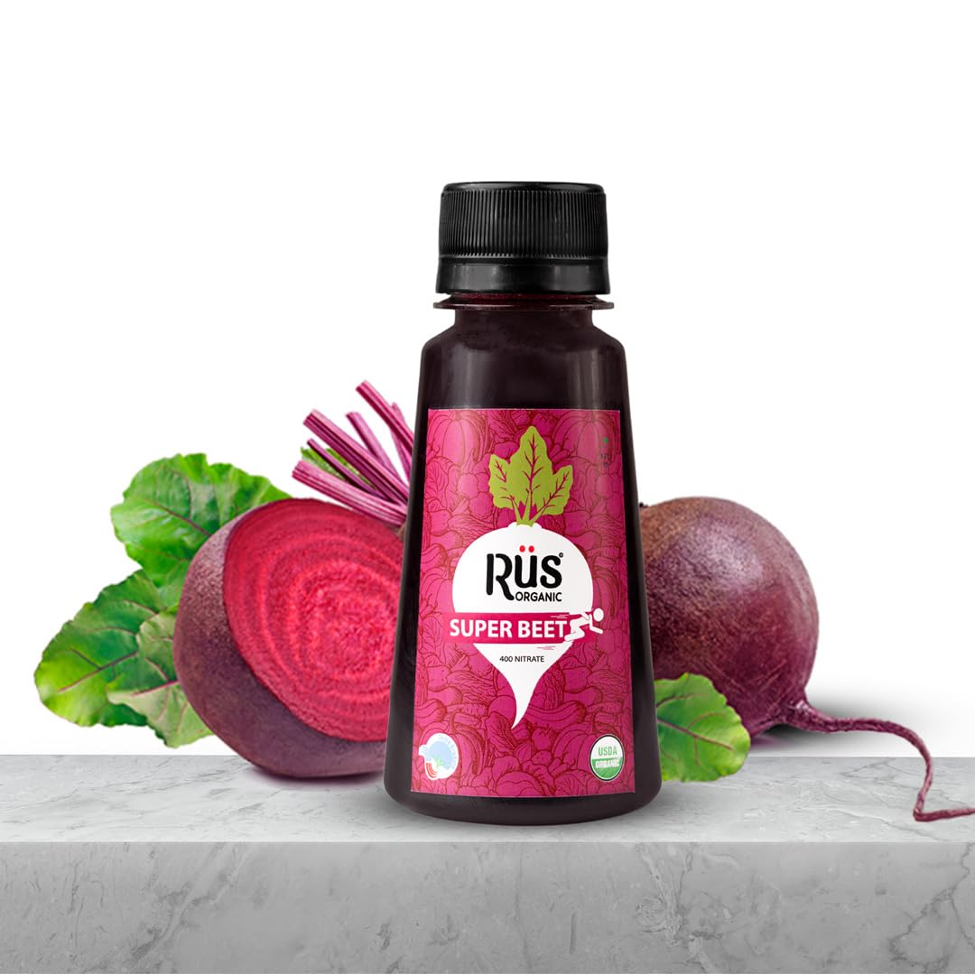 Rus Organic Cold-Pressed Sports Beet Shot Pack of (8 x 125ml) | Nitrate-Rich for Stamina, Weight Management & Glowing Skin! (B0CZRJT59M) Amazon Price History, Amazon Price Tracker