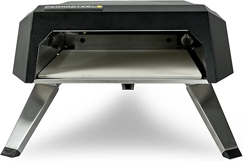Miniatura 12 de Permasteel Horno de pizza de gas de 12 pulgadas con tapa, horno de pizza para exteriores, horno de pizza de gas portátil para exteriores,