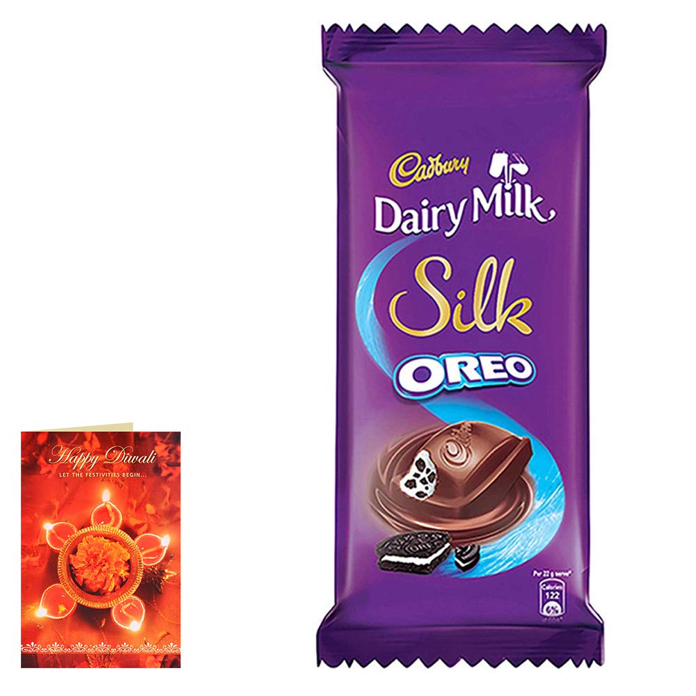 SFU E Com Cadbury Dairy Milk Silk Oreo with Diwali Greeting Card | Diwali Chocolate Celebration Collection|Diwali Greeting Card (B07XW8KSJ3) Amazon Price History, Amazon Price Tracker