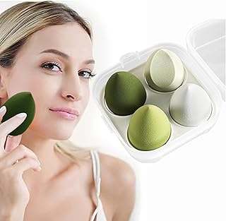 Juego de 4 esponjas de maquillaje con 1 estuc...