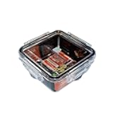 Airtight Food Storage Container with Lid(26.4 oz, 2 Removable Boxes) - Tritan 100% | BPA-Free | Candy and Nuts Organizer| Fruits, Vegetables, Snacks | Travel, Party and Picnic | Meal Prep| Lunch box