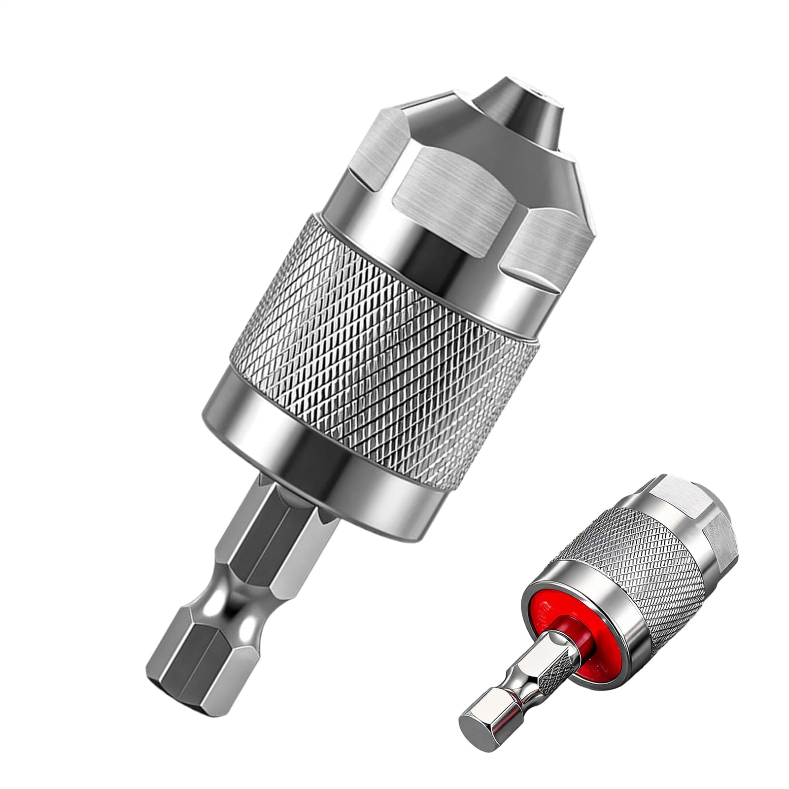 Duvcoywae Drill Chuck Adapter - 1/4 Inch Converter,Hex Shank Quick Change Converter 3-Jaw | for Metal Processing, Home Repair, Cordless Screwdriver, Power Tool