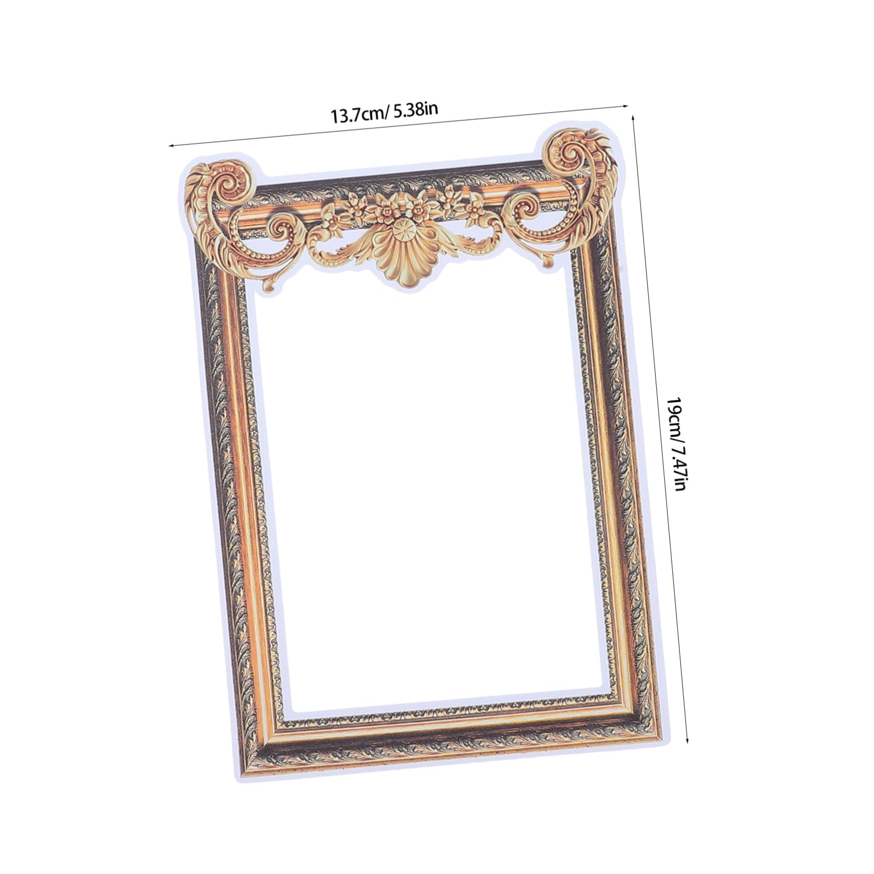 TOPBATHY Adesivi da Parete Cornici Foto Vintage 8 Pezzi in Pvc Facili da Installare per Decorazione Murale Creativa Soggiorno e Camera da Letto