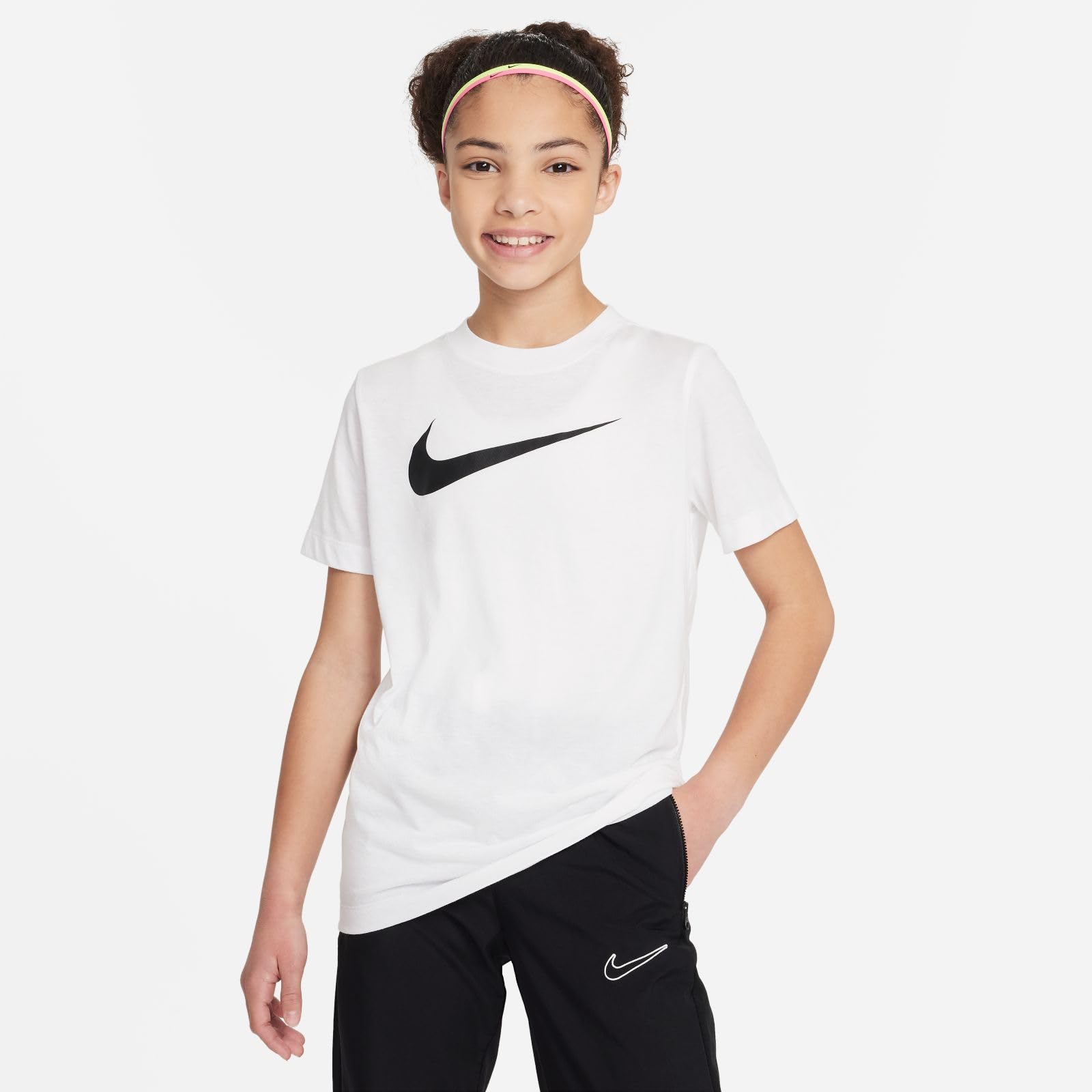 Nike Unisex Kinder Y Nk Df Park20 Tee Hbr Shirt, Weiß/Schwarz, M-140/152 EU – Ansicht 2