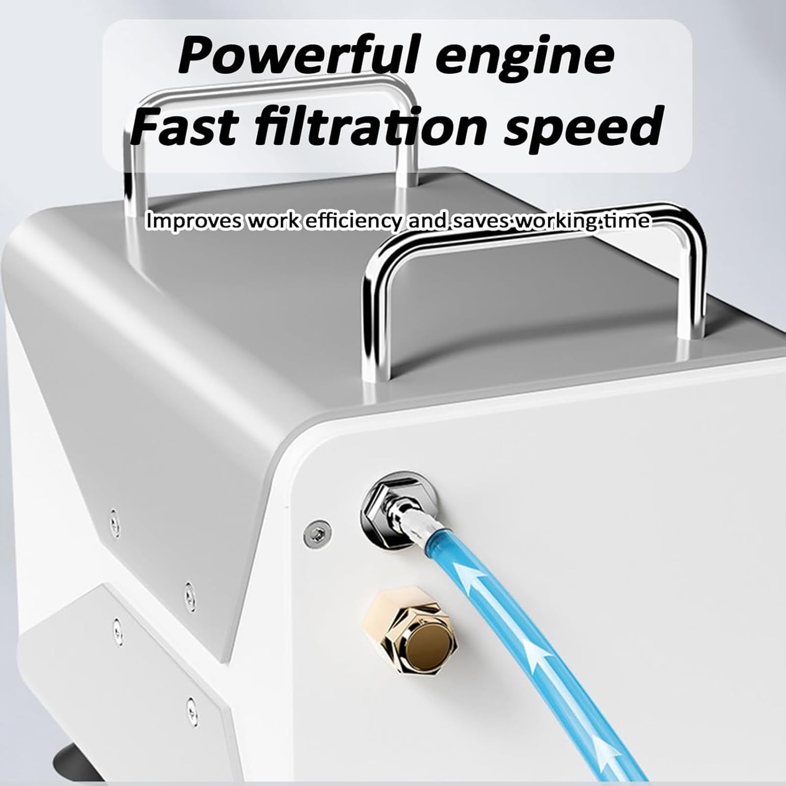 Labor-Vakuumpumpe, ölfreie Membranpumpe, mit einfachem Unterdruck, variabler Durchfluss, mit Manometer und Griff, für chemische Anwendungen, 15 l/min
